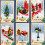 Mini Christmas Tree Gold Desktop Decoration 20CM 4
