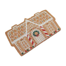 Gingerbread Door Mat Christmas Welcome Rug