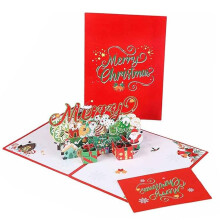 Merry Christmas Pop Up Cards Set of 1