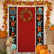 Halloween Porch Banner Set 2 Pieces Indoor Outdoor
