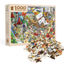 Wooden Stress Relief Puzzle Black and White