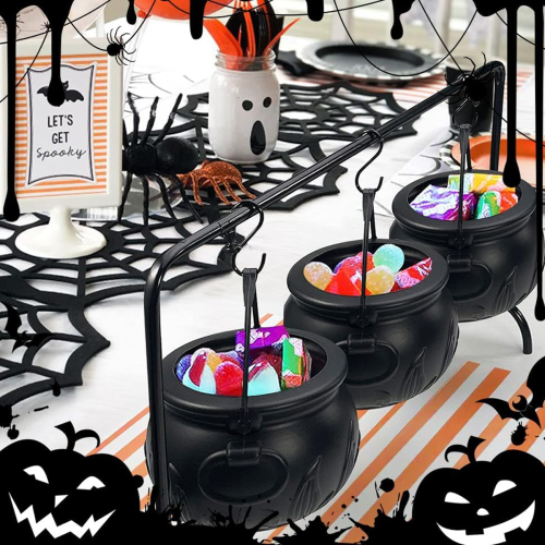 Witch Cauldron Candy Bowl Set of 1 1