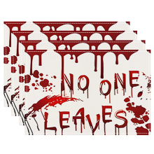 Heat Resistant Halloween Table Napkins Set 4 pcs 12x18 inch