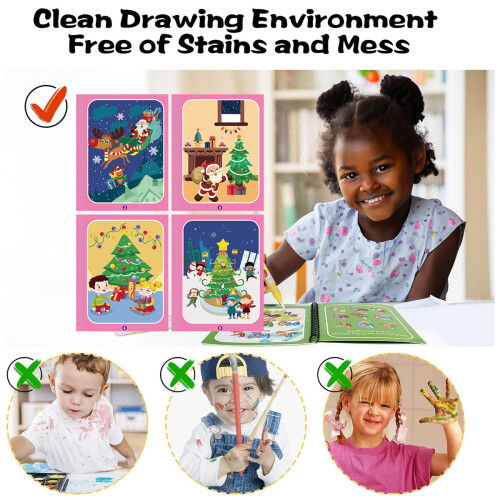 Children's Water Painting Puzzle Book 1