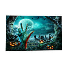 Halloween doormat anti-slip rubber with pumpkins witches