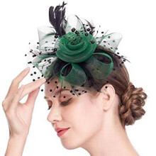 Mesh Bridal Tiara Small Top Hat Jockey Club Hair Accessory