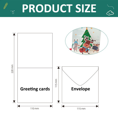 Christmas Card 3D Gratitude Greeting for Teacher 1