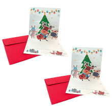 Christmas Card 3D Gratitude Greeting for Teacher