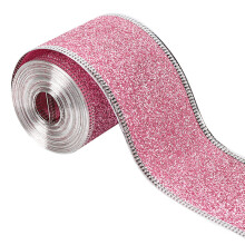 Glitter Ribbon with Metallic Edge 2.5cm x 10m
