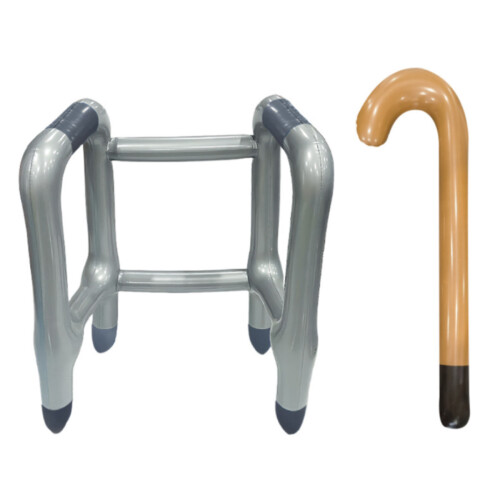 Inflatable Walker Crutches Ghost Costume 2 pcs