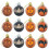 Halloween Hanging Balloons Pumpkin Bat Spider Web 12 Pcs 1