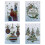 Christmas Music Card Pattern Greeting Card 3D 1