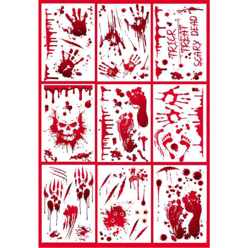 Halloween Window Stickers Decorations Set