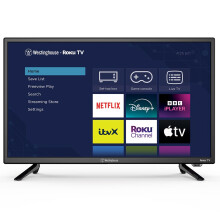 Westinghouse 24 Inch Smart TV Roku OS - LED HD, Freeview, Netflix, Apple TV+, BBC iPlayer, Dolby Audio, HDMI, USB- Ideal Small TVs for Bedroom, Lounge