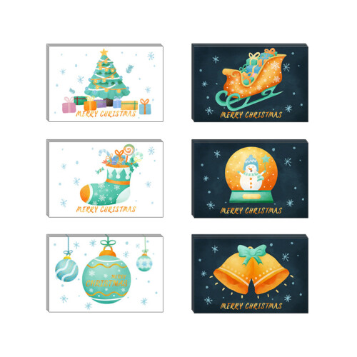 Christmas Greeting Card Set with Envelopes and Stickers 24