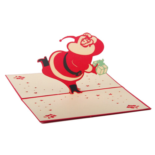 3D Christmas Card with Tree Design for Student Events
