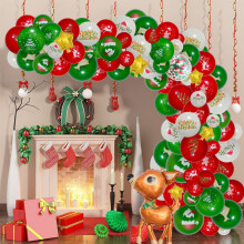 Christmas Balloon Garland Kit with Balloons for Party