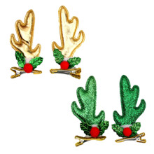 Christmas Bobby Pin Bright 3D Antlers Kids Hair Clip