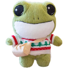 Frog Plush Toy Cartoon Animal Stuffed Doll 11.8 IN