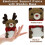 Heart-Shaped PVC Christmas Ornaments 12pcs 4