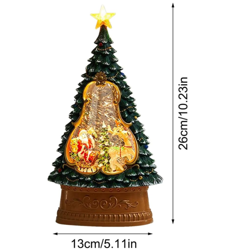 Christmas Snow Globe Holiday Ornament with Lights 1