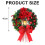 Artificial Christmas Wreath with Lights 40 cm 5