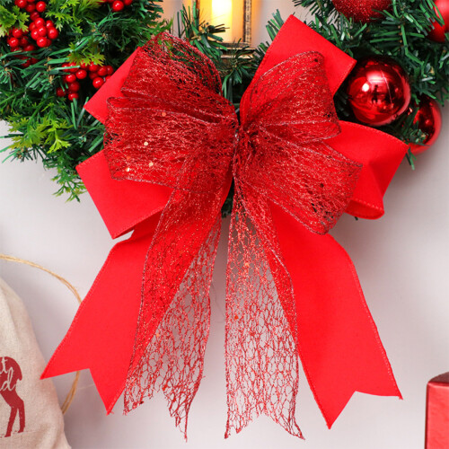 Artificial Christmas Wreath with Lights 40 cm 2