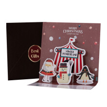 3D Greeting Card Christmas Eve Business Gift