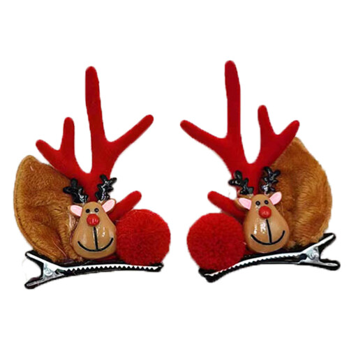 Christmas Hairpin Tree Branches Reindeer Antlers