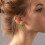 Resin Huggie Earrings Colorful Dome Geometry 2