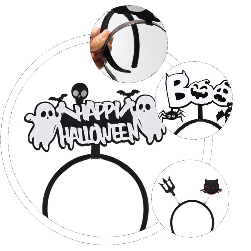 Halloween Headbands Ghost Witch 4 Pcs 2
