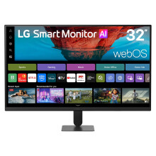 LG 32" 4K Smart Monitor U7s AI 32U701SB-B, webOS, HDR10, Black