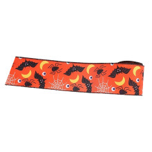 Halloween Ribbons Wire Edge Skull Pumpkin Web