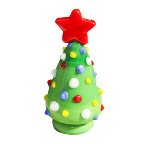 Miniature Christmas Tree Glass Ornament Home Decor