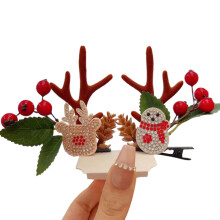 Christmas reindeer antler headband with hairpin