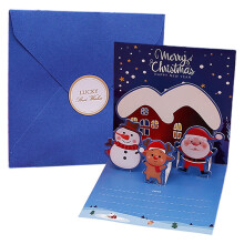 Christmas Envelope Postcards for Friends Pop-Up Cards