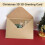Christmas 3D Greeting Card Kraft Paper Stamping 5