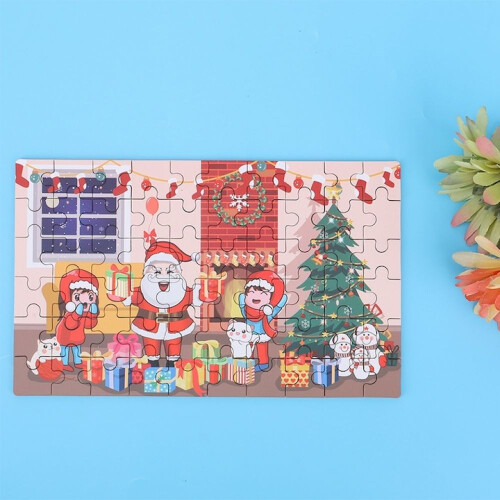 Wooden Educational Puzzle 60 Pieces Multicolored for Ages 3+ 2