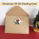 Christmas 3D Greeting Card Kraft Paper Stamping 3