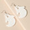 Halloween Acrylic Stud Earrings Black Spider Ghost Skull 5