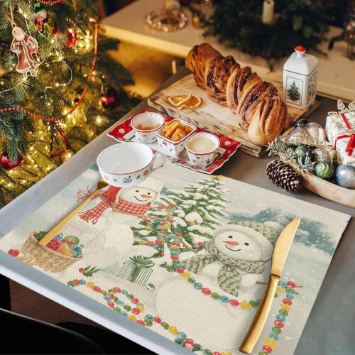 Cotton Table Linen for Christmas Winter Parties 1