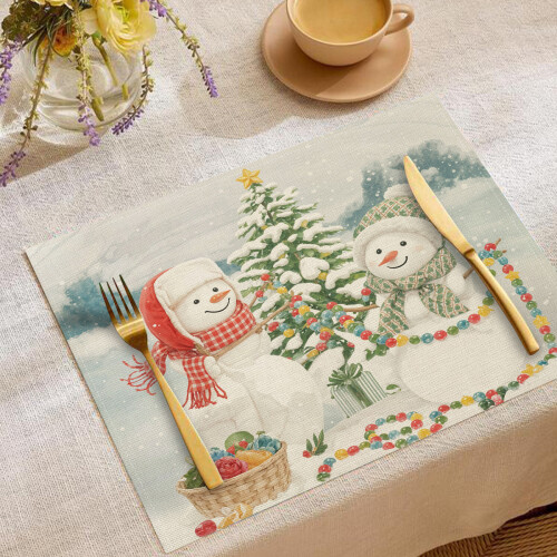 Cotton Table Linen for Christmas Winter Parties 2