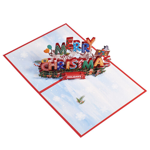 Christmas Pop Up Card 3D Handmade