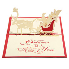 3D Christmas Card Christmas Tree Design 1 Piece