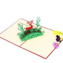 Christmas Card Handmade 3D Popup Greeting Card