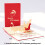3D Christmas Card Christmas Tree Design 1 Piece 2