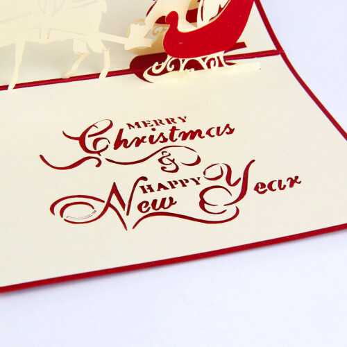 3D Christmas Card Christmas Tree Design 1 Piece 2