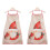 Christmas Apron Elf Snowman Santa Adjustable Kitchen 1