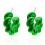 Resin Huggie Earrings Colorful Dome Geometry 1