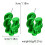 Resin Huggie Earrings Colorful Dome Geometry 5